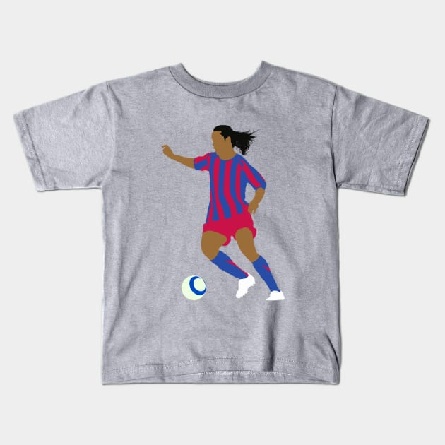 Ronaldinho Gaucho Kids T-Shirt by CulturedVisuals